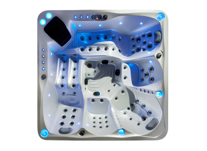 Whirlpool Whirlwanne Relaxpool Außenwhirlpool Hydromassagewanne 210x210 cm