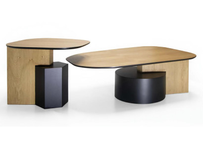 Rechteckige Designer Couchtische 2x Sofatische 2-tlg modern fürs Wohnzimmer