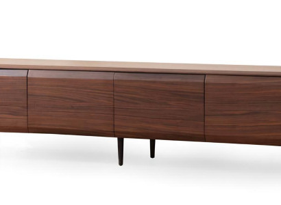 TV-Ständer Lowboard  braunes Holz modern stilvolles Sideboard fürs Wohnzimmer