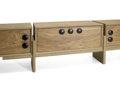 TV Ständer RTV Lowboard Braun Tisch Holz Modern Wohnzimmer Sideboard Neu