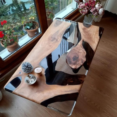 Couchtisch Rechteckig  Luxus Design Holz Braun Möbel Wohnzimmer Couchtische