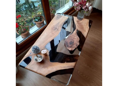 Couchtisch Rechteckig  Luxus Design Holz Braun Möbel Wohnzimmer Couchtische