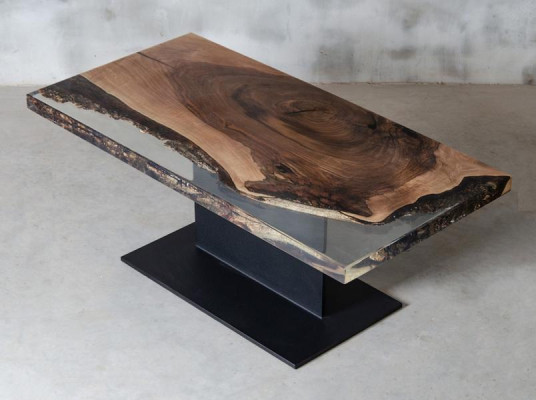 Couchtisch Rechteckig  Luxus Design Holz Braun Möbel Wohnzimmer Couchtische