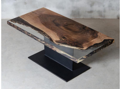 Couchtisch Rechteckig  Luxus Design Holz Braun Möbel Wohnzimmer Couchtische