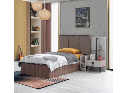 Kindermöbel Kinderbett Nachttisch Luxuriöser Holz Top-Qualität Möbel Braun