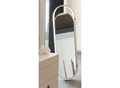 Standspiegel Spiegel Oval Standfuß Ganzkörperspiegel Großer Spiegel