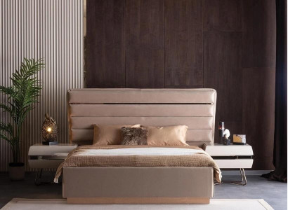 Schlafzimmer Nachtkommode Set Bett Nachtkommode Doppelbett Polsterbett