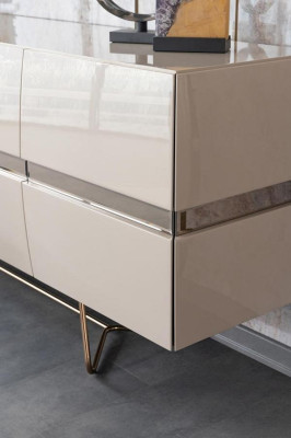 Anrichte Konsole Sideboard Kommode Wohnzimmerschrank Spiegel Hochglanz