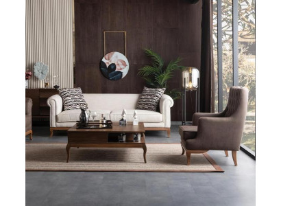 Couchgarnitur Sofagarnitur Sitzgruppe Sofa 3 Sitzer Sessel Sitzmöbel 2tlg