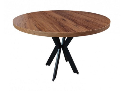 Küchentisch Esstisch Runder Hölzerner Industrieller mit Metallbeinen