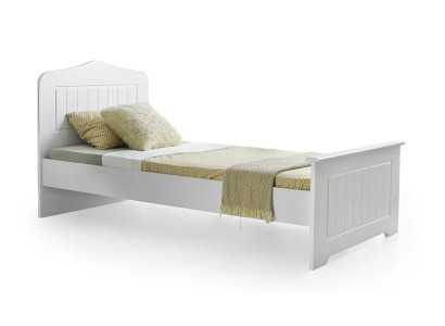 Einzelbett Stilvoll Schlichtes Design Komfortables Kinderzimmer Modernes Möbel