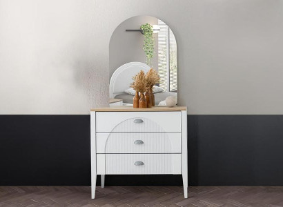 Stilvolle Kommode mit Spiegel Modernes Design Weiß für Elegantes Wohnen