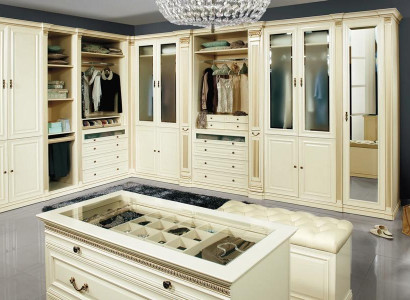 Ankleidezimmer Ankleideschrank L-Form Garderobenschrank Kleidungsschrank