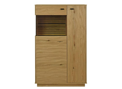 Kommodenschrank Hochkommode Aufbewahrungsschrank Glasdisplay