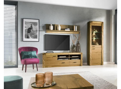 Wohnwand TV-Lowboard Wohnzimmer Vitrine Wandregal Designer Regale