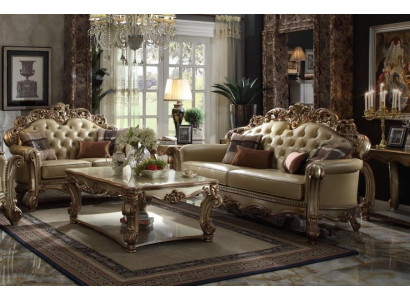 Luxus Wohnzimmer Set Sofa 3 Sitzer Sessel Couchtisch Klassisch Möbel