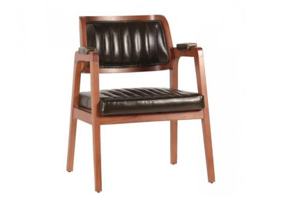 Stuhl Wohnzimmerstuhl Esszimmerstuhl Rückenlehne Armlehne Kunstleder