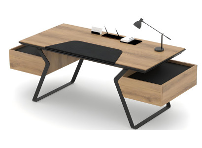 Schreibtisch Bürotisch Computertisch Arbeitszimmer Tisch 2 Schubladen
