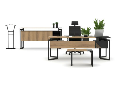 Schreibtisch Büroschrank Kommode Couchtisch Arbeitszimmer Set Büromöbel