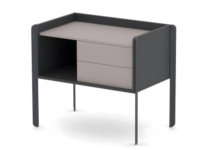 Beistellkommode Büroschrank Kommode mit 2 Schubladen Büroausstattung