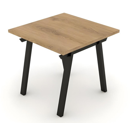Couchtisch Beistelltisch Holztisch Quadratisch Metallbeine Arbeitszimmer