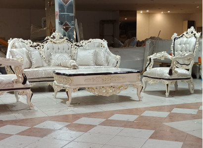 Wohnzimmer Set Sofa 3-Sitzer Sessel Modernes Design Couch Sofort