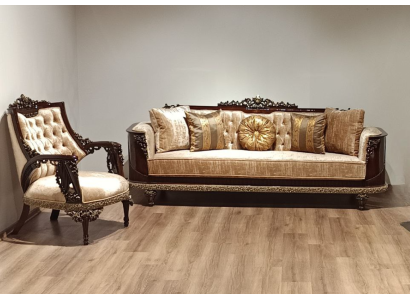 Garnitur Sofagarnitur 31 Sitzer Sofa Sessel Sofas Stoff Gruppe Wohnzimmer Sofort