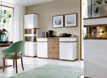 Esszimmer Set Sideboard Komplett Vitrine Luxuriöses Designer Einrichtung