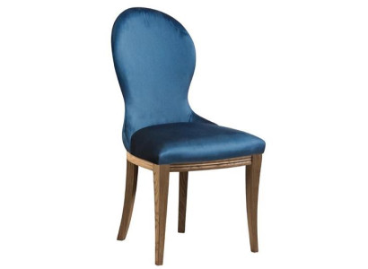 Blau Stuhl Designerstuhl Esszimmerstuhl Relaxstuhl Holzstuhl Lehnstuhl