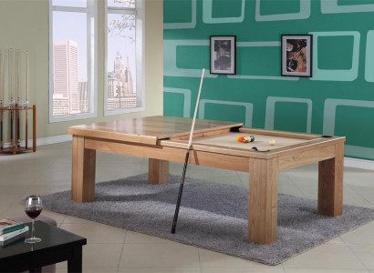 Pooltisch Billardtisch mit Abdeckung Tische Billard 2 i 1 Multifunktionstisch