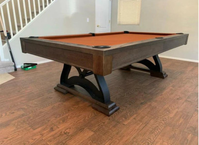 Freizeittisch Billardtisch Stilvoller Spieltisch Holztisch Pooltisch