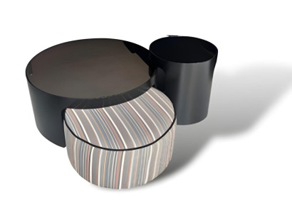 Couchtisch Wohnzimmertisch Set Hocker Holz Moderne Luxus Möbel 3tlg