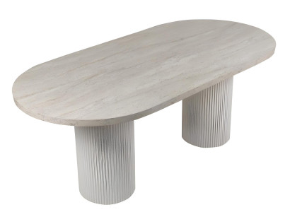 Esstisch Weiß Modern Luxus Design Tisch für Wohnzimmer Küche