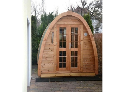 Saunakabine aus Holz Holzsauna Wellnesssauna Außensauna Massivholzsauna