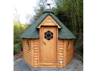 Saunahütte Sauna Saunahaus Outdoor-Sauna Holzsauna Gartensauna