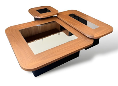 Wohnzimmertisch Set Couchtisch Exklusiv Holz Moderne Luxus Möbel 3tlg