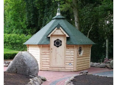 Gartensauna Saunahütte Holzsauna Naturholzsauna Außensauna Outdoor-Sauna