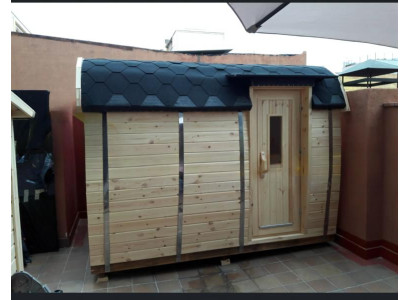 Trockensauna Holzsauna Gartensauna Outdoor-Sauna Saunahütte Wellnessfass