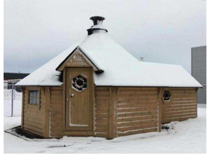 Grillhaus Grillhütte Außensauna Holzsauna Grillhüttenhaus Feuerhütte