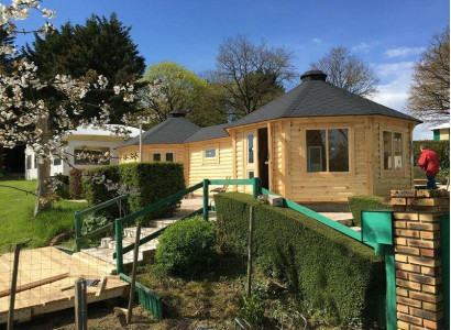 Grilllodge Grillkota Grillhaus Grillhütte Grillhüttenhaus Freizeitkota Holzhaus