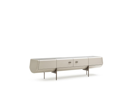 TV-Ständer RTV Wohnzimmer Beige Moderne Design Möbel Holz Sideboard 230cm