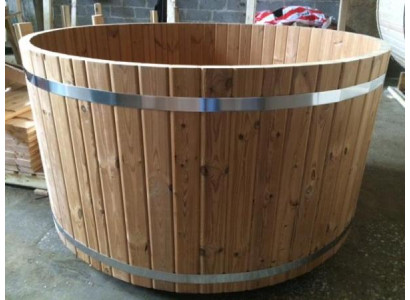 Garten Bad Thermoholz Whirlpool Badefass Outdoor-Spa Erholungsbecken