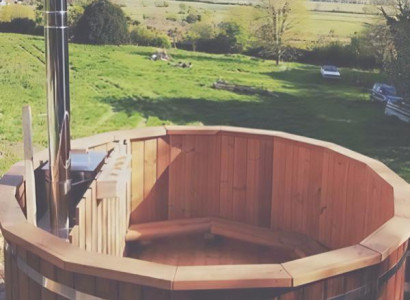 Badefass Externer Bad Thermoholz Whirlpool Thermalpool Erholungsbecken