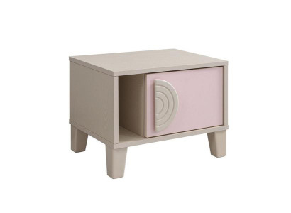 Schlafzimmer Nachttisch Möbel Luxus Modern Rosa  Design Top-Qualität  Holz