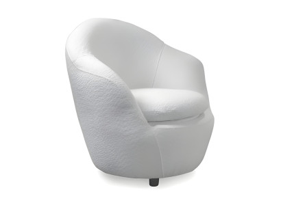 Designer Sessel Relaxsessel Polstersessel Loungesessel Wohnzimmer Weiß