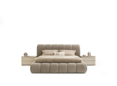 Schlafzimmer Set Bett + 2х Nachttische 3-teiliges Moderne Möbel Doppelbett