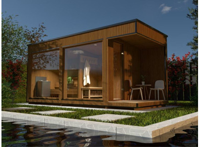 Sauna Trockensauna Massivholzsauna Landhaus Garten Saunas Häuschen