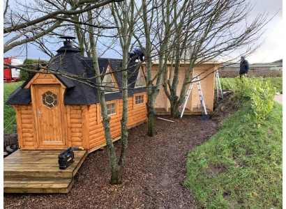 Grill Grillkota Hütte Grillhütte Haus Finnische Grills Grillhaus Feuerhütte