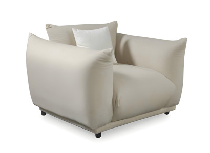 Weiche Sessel Relaxsessel Einzelsessel Bequem Loungesessel Weiß Modern