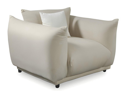 Weiche Sessel Relaxsessel Einzelsessel Bequem Loungesessel Weiß Modern